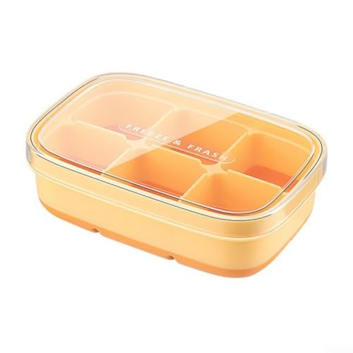 Lebensmittelechte Eiswürfelformen mit innovativem Design für die schnelle Eisherstellung zu Hause (Milchgelb) von Lecreatekit