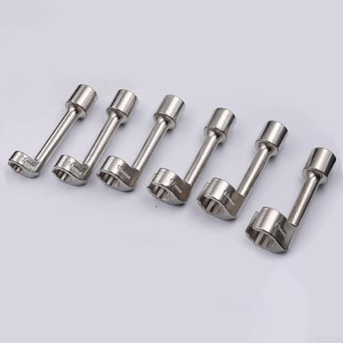 Lecreatekit Automotive Diesel-Kraftstoffleitungs-Steckschlüssel-Set mit 12 Antrieben, 12, 14, 16, 17, 18, 19 mm Größen für effiziente Wartung (16 mm) von Lecreatekit
