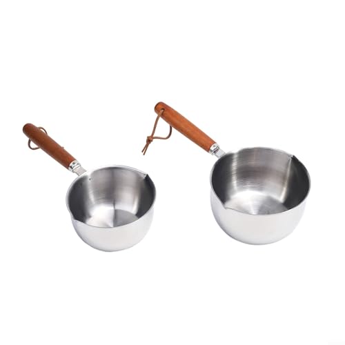 Cooking Essential Kleiner Edelstahl-Topf, Butterschmelztopf (150 ml) von Lecreatekit
