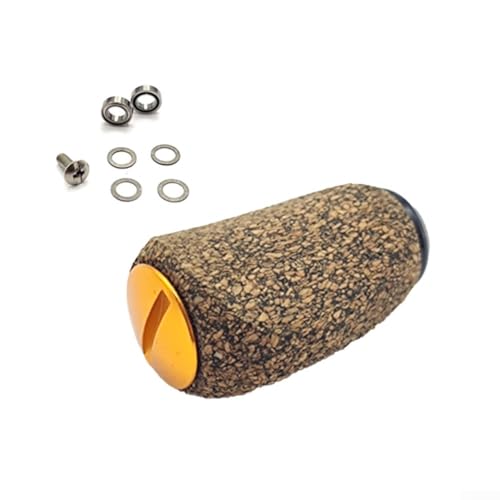 Lecreatekit Für DAIWA anpassbarer Angelrollengriff mit komfortablem Griff aus weichen Materialien (Gold) von Lecreatekit