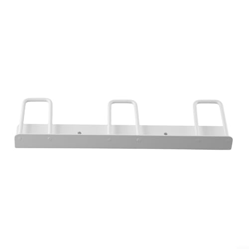 Lecreatekit Wandmontierter Kaffeebecher-Halter, stilvolles Design für effiziente Tassenorganisation in Ihrem Zuhause (Weiß A) von Lecreatekit