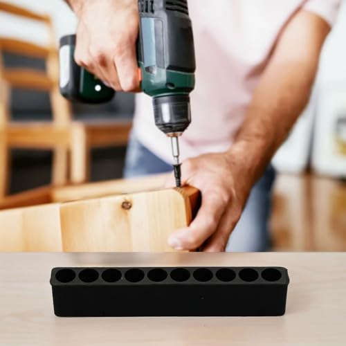 Leichter Schraubendreher-Bithalter, organisiert Bits für einfachen Zugriff und Verwendung (6 Löcher) von Lecreatekit