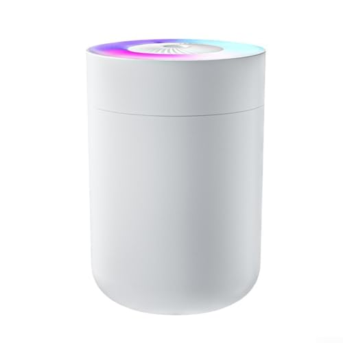 Luftbefeuchter USB Desktop Mist Maker, Luftbefeuchter, tragbarer Mini-Nebelmacher, Licht, automatischer Timer, Luftbefeuchter für Büro, Auto, Schlafzimmer, Zuhause (weiß) von Lecreatekit