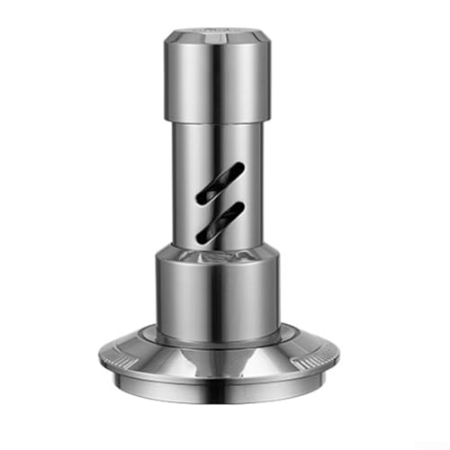 Manueller Kaffeestampfer, Tamper Loaded Kaffeemaschinen-Zubehör, Werkzeug mit Edelstahl-Konstruktion für Espresso (51 mm) von Lecreatekit
