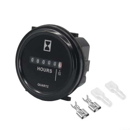 Mechanischer Zeitmessgerät, AC DC 6 V 80 V, wasserdicht, IP65, stoßfest, Ersatz für Motorräder, LKW, Boote, Traktoren von Lecreatekit
