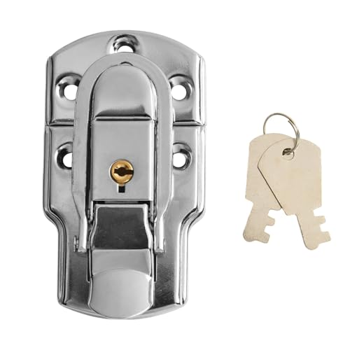 Metall-Knebelriegel, Metall-Knebelriegel mit Schlüsseln für Kisten, Schränke, Koffer, Schließfächer, Aufbewahrung, Sicherheits-Hardware Metall-Knebelriegel, Metall-Knebelriegel mit Schlüsseln für Kisten, Schränke, Koffer, Schließfächer, Aufbewahrung, Sicherheits-Hardware von Lecreatekit
