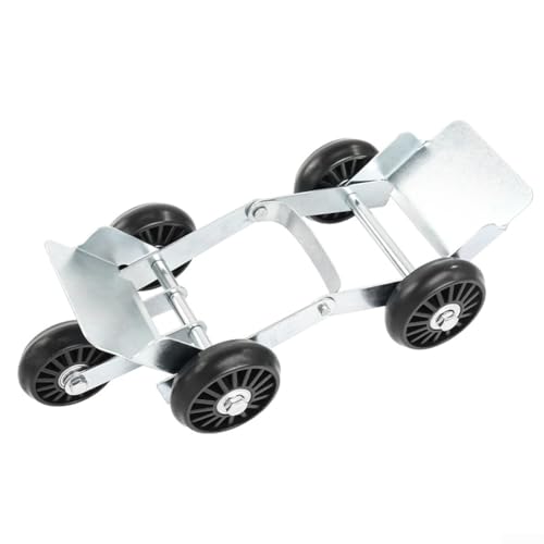 Möbelroller, Rollbeweger, flacher Trolly Reifenrollen-Werkzeug mit 5 multidirektionalen Rädern, Unterstützung für Motorrad (D) von Lecreatekit