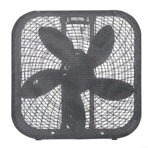 Netz-Fensterkasten-Ventilatorabdeckung, kindersichere Netzabdeckung für Fensterbox-Fans, schützt kleine Finger vor Klingen, wiederverwendbar und leicht zu reinigen (schwarz) von Lecreatekit