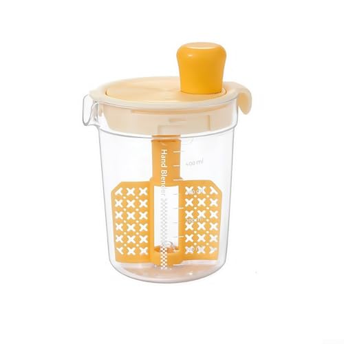 PP Saucenmixer mit Filtration für glatte Texturen in Saucen und Dressings (Gelb) von Lecreatekit