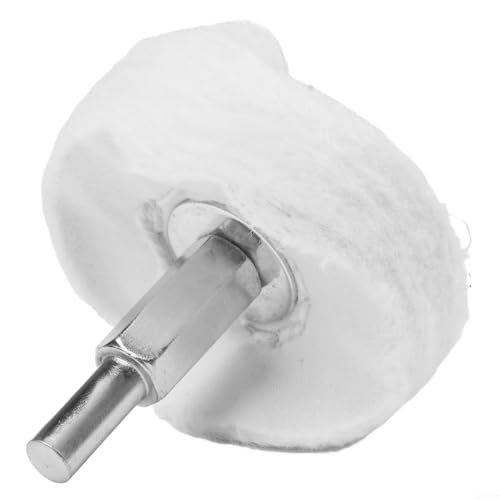 Polierscheibe 100 mm Baumwolltuch mit 6 mm Verbindungsstange für Akku-Bohrmaschine und Schleifmaschine (50 mm) von Lecreatekit