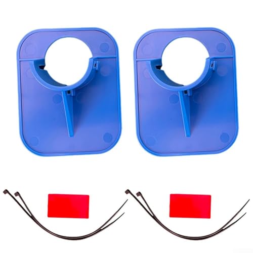 Poolschlauchhalter, Poolschlauchhalter, 2 Stück, für 26 38 mm Filterschläuche, verhindert Durchhängen für Poolsystem-Effizienz (2 Stück blau) von Lecreatekit