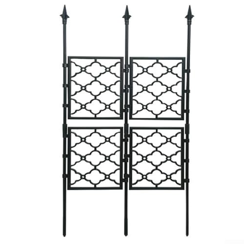 Rankgitter für Kletterpflanzen, rostfreies Garten-Rankgitter zum Klettern von Reben, Outdoor-Pflanzenstütze für Obst, Gemüse und Blumen, vertikale Struktur, um Platz zu sparen (130 x 83 cm) von Lecreatekit