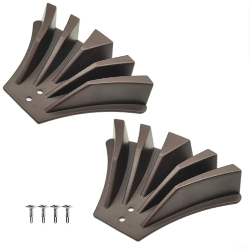 Regenrinnen-Fallrohr-Umsteller, Fallrohr-Umlenker, Regenwasser-Management-Verteiler, Wasserdurchflusskontrolle für Gartenfundament (braun) von Lecreatekit