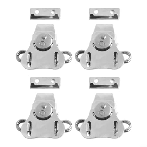 Robuste, federbelastete Schmetterlingsriegel zum Sichern von Flugkoffern und Multifunktionsboxen, 4 Stück Robuste, federbelastete Schmetterlingsriegel zum Sichern von Flugkoffern und Multifunktionsboxen, 4 Stück von Lecreatekit
