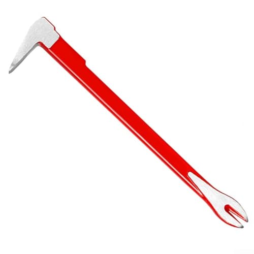 Robuste Nagelentfernungsstange, 20 cm, 20 cm, 20 cm, mit zwei Klauenschlitzen, Schlagfläche zum Entfernen von Bodennägeln (300 mm) von Lecreatekit