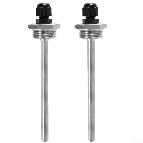 Robuste und wetterbeständige Tauchhülsen, 2 Stück, zur Verwendung mit Temperatursensoren in verschiedenen Umgebungen (8 x 30 mm) von Lecreatekit