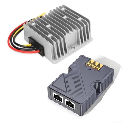 Robuster 150-W-Gigabit-PoE-Injektor, speziell für die Verwendung mit Starlink V3-Systemen und Zubehör entwickelt von Lecreatekit
