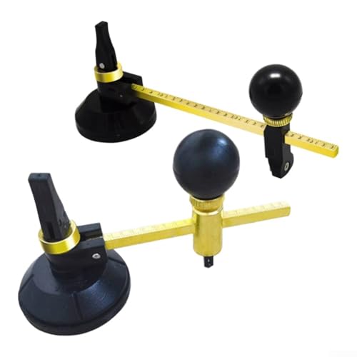 Robuster runder Glasschneider mit Saugnapf für sicheres Schneiden von Glas (200 mm) von Lecreatekit