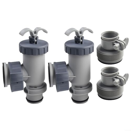 Robustes Kolbenventil-Set für Intex 1500, 2500, 4000 Gallonen Filter mit essentiellen Schlauchadaptern Robustes Kolbenventil-Set für Intex 1500, 2500, 4000 Gallonen Filter mit essentiellen Schlauchadaptern von Lecreatekit