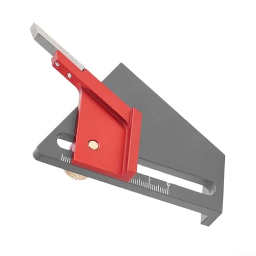 Router Setup Tool, Router Setup Blocks Gauge Woodworking Tool Metric Ruler Adjuster Center Marking System for Woodworking(grey) von Lecreatekit