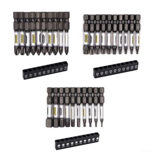 Schraubendreher-Bits Sammlung von 11 in einem Magnethalter zur Reparatur von Haushaltsgegenständen (A) von Lecreatekit
