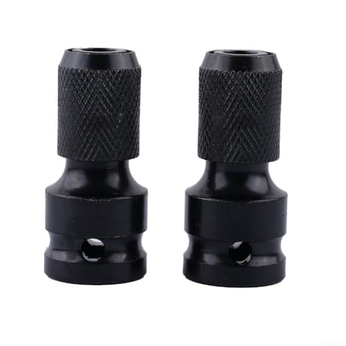 Sechskant-Bohrfutter-Stahl-Stecknuss-Adapter, Stecknuss-Adapter-Set, Bohrer, Sechskantschaft, Workflow-Effizienz für Werkstatt, Heimreparaturprojekte von Lecreatekit