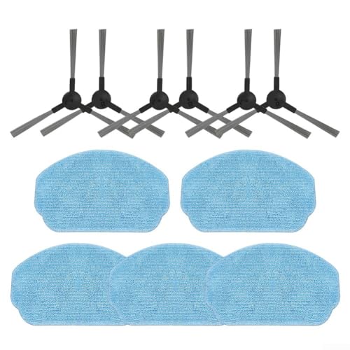 Set mit 11 Seitenbürsten und Wischmopp für VCR04W Saugroboter von Lecreatekit