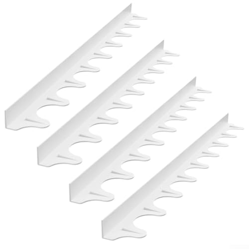Silikon-Küchenherd-Theken-Lückenabdeckungen, Silikon-Lückenabdeckung, hitzebeständig, rutschfeste Abdeckungen, Reinigung, Wartung für Küche (weiß) von Lecreatekit
