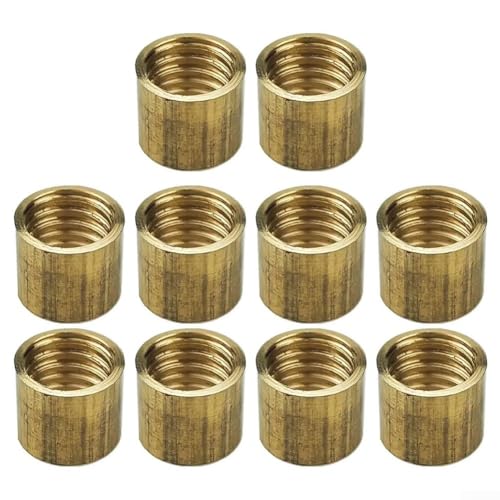 Snooker Pool Queue Essentials 10 Stück Messingspitzen für die Pflege Ihrer Queues (10,5 mm) von Lecreatekit