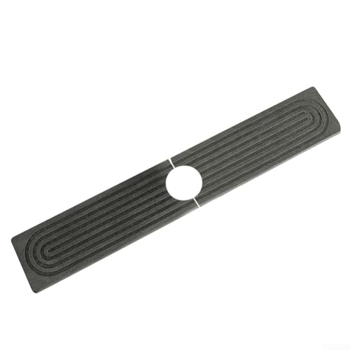 Spritzschutzmatte für Küchenspüle, Spritzschutzmatte, Kieselgur-wasserabsorbierendes Tablett, Badezimmer-Arbeitsplattenschutz für Küche, Badezimmer (dunkelgrau) von Lecreatekit