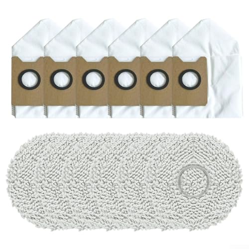 Staubsauger-Mopp-Tuch-Staubbeutel, Ersatz-Set aus Mikrofasertüchern, Staubsammelbeutel-Set für Airbot für X40 Ultra Roboter Staubsauger-Mopp-Tuch-Staubbeutel, Ersatz-Set aus Mikrofasertüchern, Staubsammelbeutel-Set für Airbot für X40 Ultra Roboter von Lecreatekit