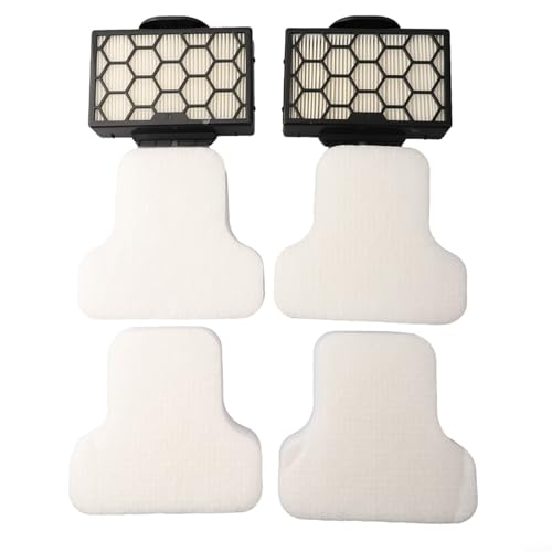 Staubsaugerfilter für Shark Kanister 2 Pack XHPCZ350 für Modelle CZ351, CZ2001 mit Schaumstoff und Filz von Lecreatekit