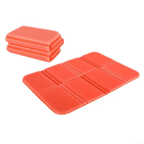 Tragbare Camping- und Wandermatte XPE Kissen mit faltbarem Design für einfache Nutzung im Freien (Orange) von Lecreatekit
