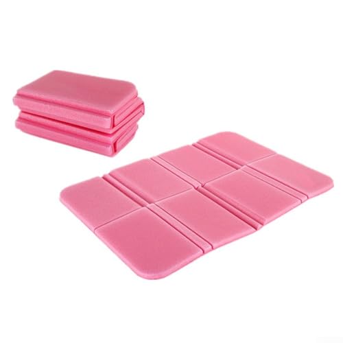Tragbare Camping- und Wandermatte XPE Kissen mit faltbarem Design für einfache Nutzung im Freien (Rosa) von Lecreatekit