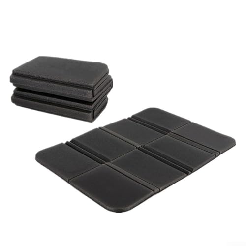 Tragbare Camping- und Wandermatte XPE Kissen mit faltbarem Design für einfache Nutzung im Freien (schwarz) von Lecreatekit