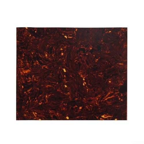 Transform Your Acoustic Guitar 20 x 17 cm DIY Pickguard Blank Sheet with Protective Film and (Brown Tortoise) von Lecreatekit