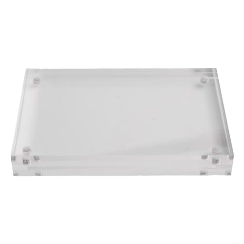 Transparenter Acrylrahmen mit magnetischem Design zum Präsentieren von Fotos, perfekt für Ihren Schreibtisch (8 x 12 cm) von Lecreatekit