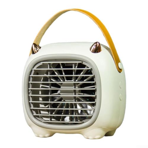 USB-Schreibtischventilator, leistungsstarker Mini-Ventilator, kleiner elektrischer Ventilator, Büro, kleiner Ventilator, Schreibtisch, leise, Yu Bo, Sommer, USB-Desktop-Ventilator (weiß) von Lecreatekit