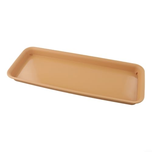 Untersetzer aus Kunstharz für Haustierbesitzer zum Sammeln von Wasserverschüttungen unter Futter- oder Wassernäpfen (Braun, L) von Lecreatekit