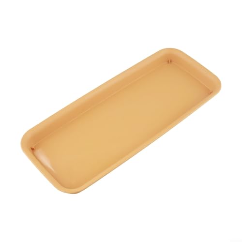 Untersetzer aus Kunstharz für Haustierbesitzer zum Sammeln von Wasserverschüttungen unter Futter- oder Wassernäpfen (Braun, M) von Lecreatekit