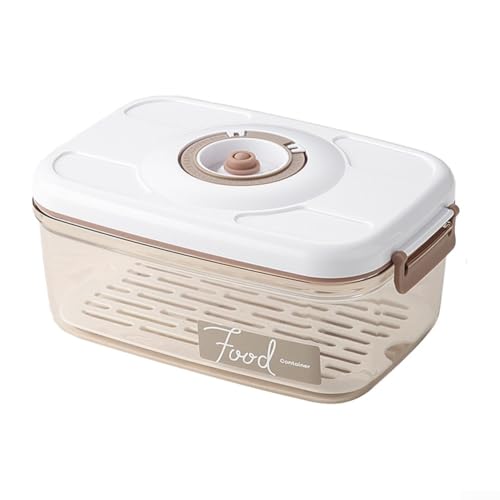 Vakuum-Aufbewahrungsbox für Lebensmittel mit praktischem Öffnungsmechanismus und auslaufsicherem Design für optimale Frische (2,1 l) von Lecreatekit