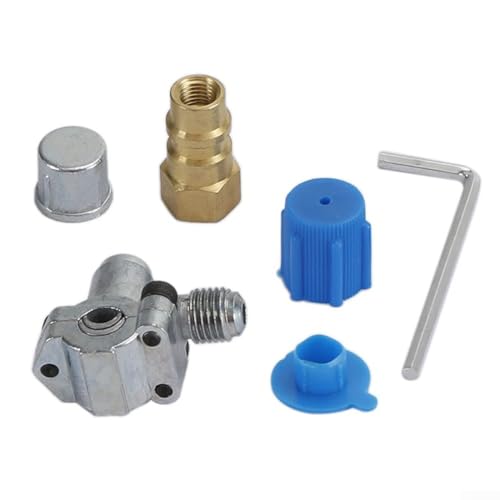 Ventil-Piercing-Set, Metall AC Nachrüstventil Piercing Tap Kit Entwickelt für einfachen Anschluss mit R12 R22 R134A Kompatibilität Ventil-Piercing-Set, Metall AC Nachrüstventil Piercing Tap Kit Entwickelt für einfachen Anschluss mit R12 R22 R134A Kompatibilität von Lecreatekit