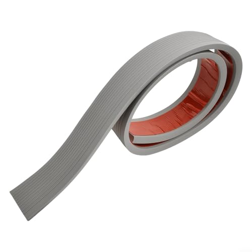 Verbesserte Zugänglichkeit der Tür mit 90 cm langer Gummirampe, geeignet für Rollstühle (grau, 1 m) von Lecreatekit