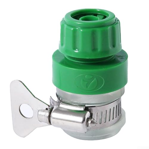 Wasserschlauch-Anschluss-Set mit verstellbarem Wasserhahn-Adapter mit Edelstahl-Reifenklemme für zuverlässige und auslaufsichere Gartenschlauch-Nutzung von Lecreatekit