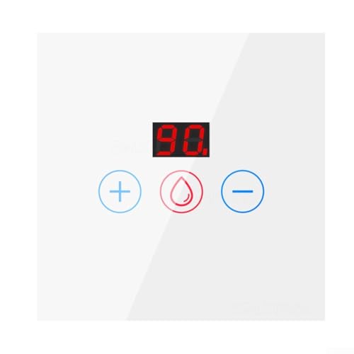 WiFi Smart Wandschalter, WiFi Wandschalter 4400W kompatibel mit Fernbedienung Monitor für Warmwasserbereiter Klimaanlage (schwarz) von Lecreatekit