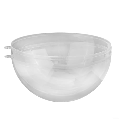 Wiederverwendbare transparente Kunststoff-Kugel, Ornamente, für Feiertags-Bastelarbeiten und anpassbare Dekorationsideen (20 cm) von Lecreatekit