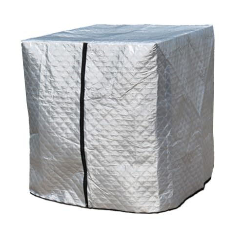 Winter IBC Tankabdeckung Wärmedämmung und UV-Schutz für 1000L Wassertanks (Silber) von Lecreatekit