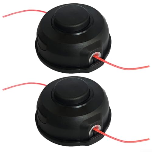 Zuverlässiger Trimmerkopf mit Anstoß- und Vorschubmechanismus für schnellen Schnurvorschub, M8 x 1 25 LH (2 Stück) von Lecreatekit