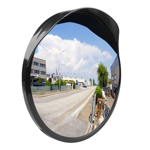 Lectorias Ø30cm Verkehrsspiegel für Ausfahrten, Traffic Mirror Zimmer Deko, Konvexspiegel, Convex Spiegel, Sicherheitsspiegel für Einfahrten, Außenspiegel, Panoramaspiegel, Überwachungsspiegel,Schwarz Lectorias Ø30cm Verkehrsspiegel für Ausfahrten, Traffic Mirror Zimmer Deko, Konvexspiegel, Convex Spiegel, Sicherheitsspiegel für Einfahrten, Außenspiegel, Panoramaspiegel, Überwachungsspiegel,Schwarz von Lectorias