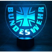 Bundeswehr Bw Kreuz Wappen Logo Emblem Abzeichen Patch Flagge Led Lampe+Fernbedienung Bundeswehr Bw Kreuz Wappen Logo Emblem Abzeichen Patch Flagge Led Lampe+Fernbedienung von LedTommy